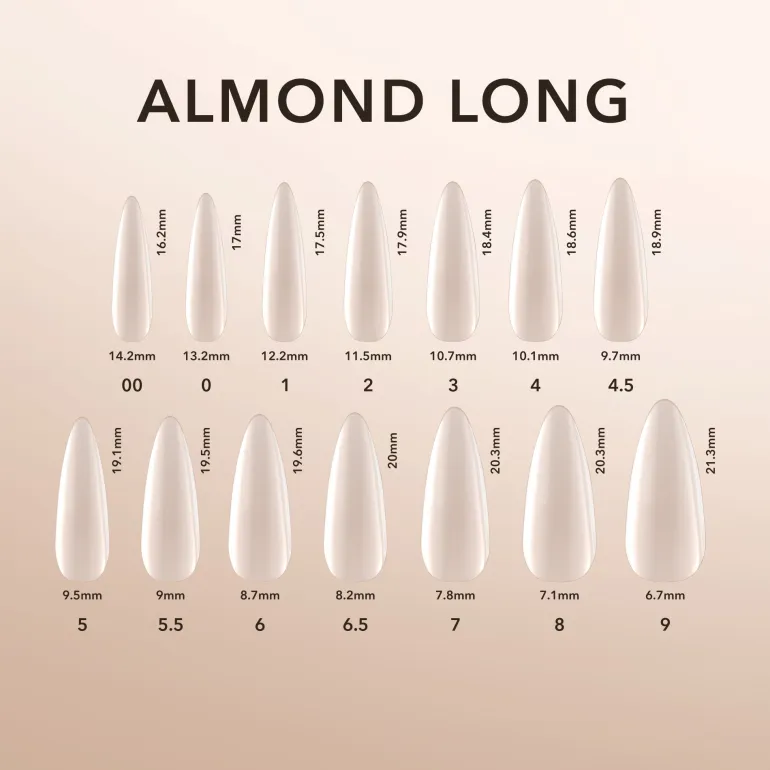 Almond Long | Natural Gel Extensions