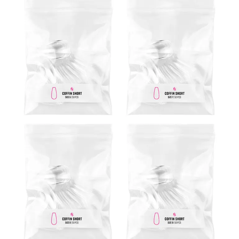 Gelly Tips Refill Pack - Coffin Short