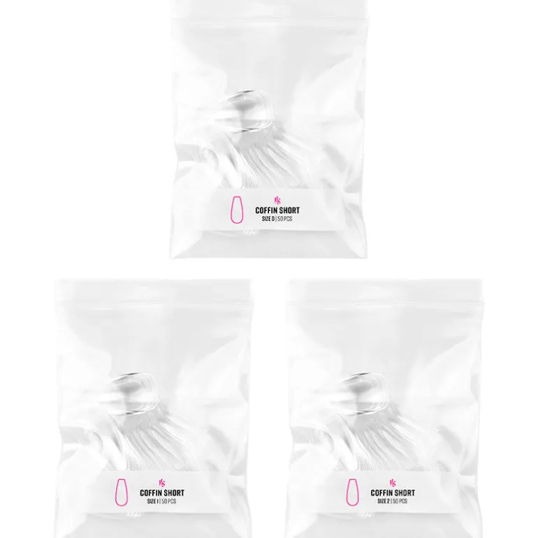 Gelly Tips Refill Pack - Coffin Short