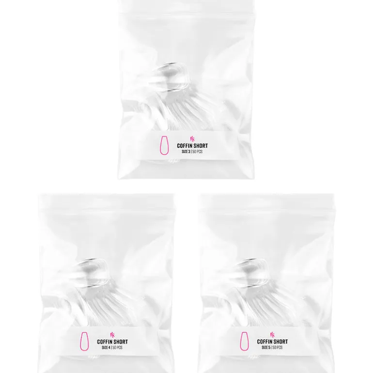 Gelly Tips Refill Pack - Coffin Short