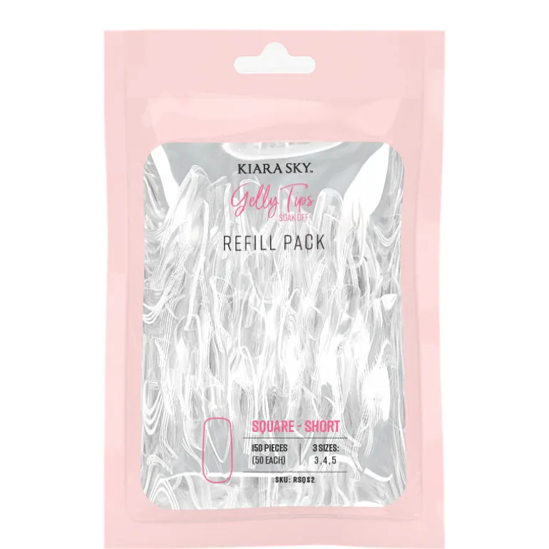Gelly Tips Refill Pack - Square Short