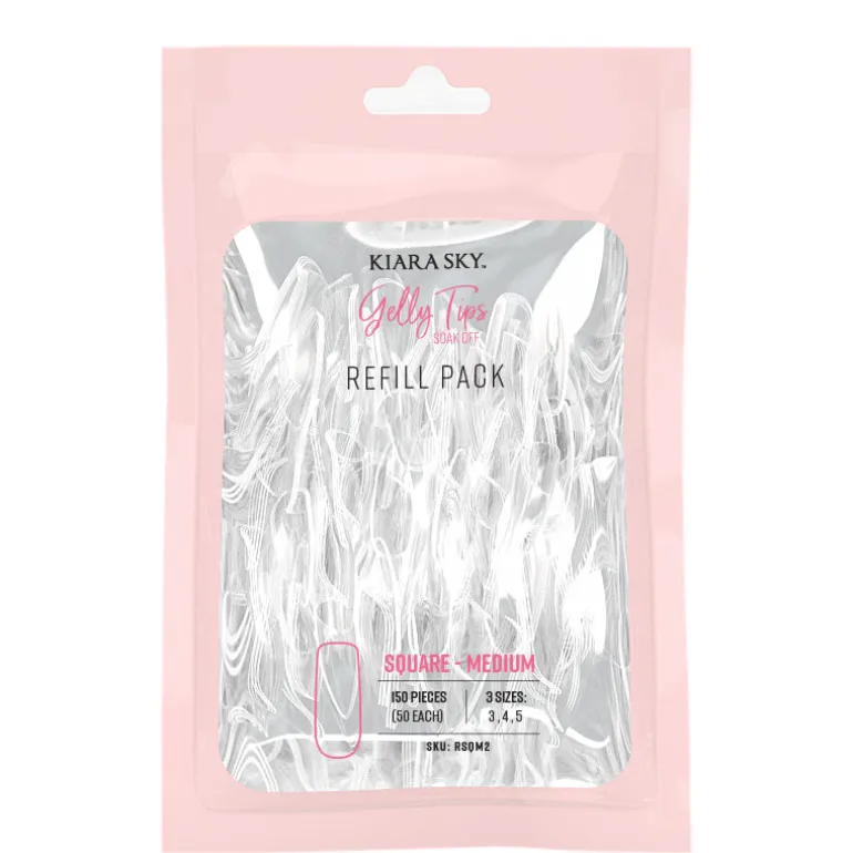 Gelly Tips Refill Pack - Square Medium