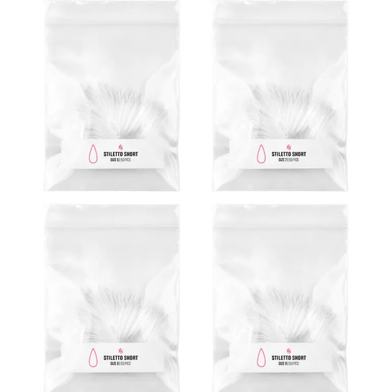 Gelly Tips Refill Pack - Stiletto Short