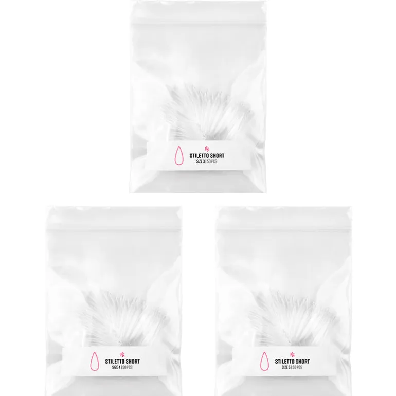 Gelly Tips Refill Pack - Stiletto Short