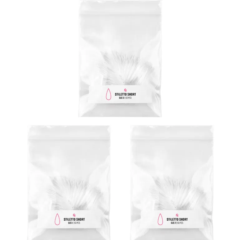 Gelly Tips Refill Pack - Stiletto Short