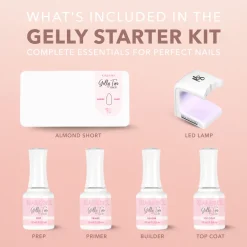 GELLY TIPS STARTER KIT - Almond Short