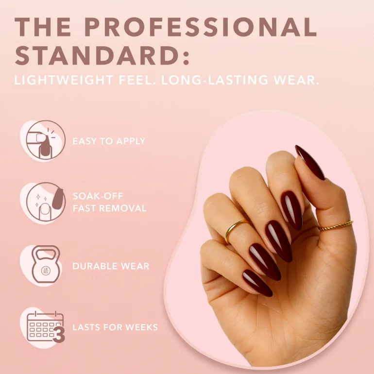 GELLY TIPS STARTER KIT - Almond Medium
