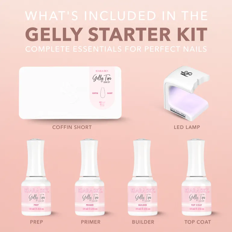 GELLY TIPS STARTER KIT - Coffin Short