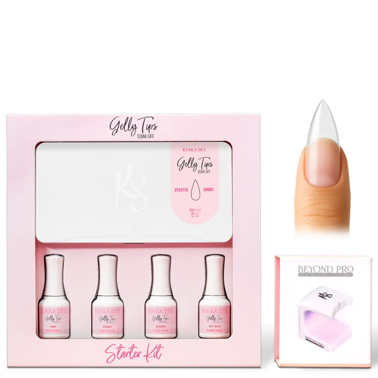 GELLY TIPS STARTER KIT - Stiletto Short