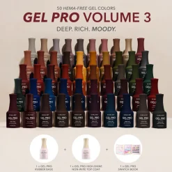 Gel PRO Volume 3 | 50 HEMA-Free Gel Colors