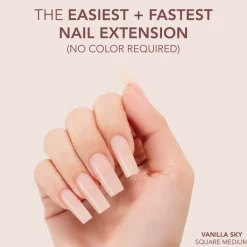 The FASTEST & EASIEST GEL NAIL EXTENSION: NO COLOR REQUIRED!